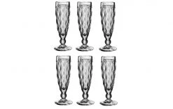 Leonardo Sektglas Brindisi 140 Ml, 6 Stück, Anthrazit - Sektgläser