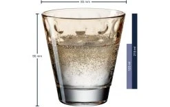 Leonardo Trinkglas Optic Pastell 215 Ml, 6 Stück, Orange - Trinkgläser -Glaser Verkaufsgeschäft 1204293 3 5