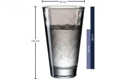 Leonardo Trinkglas Optic Pastell 300 Ml, 6 Stück, Grau - Trinkgläser -Glaser Verkaufsgeschäft 1204295 3 5