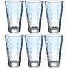 Leonardo Trinkglas Optic Pastell 300 Ml, 6 Stück, Blau - Trinkgläser