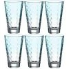 Leonardo Trinkglas Optic Pastell 300 Ml, 6 Stück, Mint - Trinkgläser