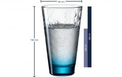 Leonardo Trinkglas Optic 300 Ml, 6 Stück, Blau - Trinkgläser -Glaser Verkaufsgeschäft 1204303 3 5