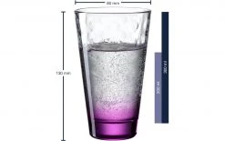 Leonardo Trinkglas Optic 300 Ml, 6 Stück, Violett - Trinkgläser -Glaser Verkaufsgeschäft 1204308 3 5
