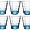 Leonardo Trinkglas Optic 215 Ml, 6 Stück, Blau - Trinkgläser