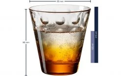 Leonardo Trinkglas Optic 215 Ml, 6 Stück, Orange - Trinkgläser -Glaser Verkaufsgeschäft 1204312 3 5