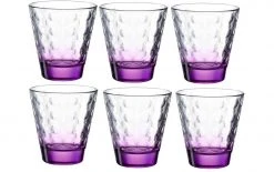 Leonardo Trinkglas Optic 215 Ml, 6 Stück, Violett - Trinkgläser