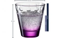 Leonardo Trinkglas Optic 215 Ml, 6 Stück, Violett - Trinkgläser -Glaser Verkaufsgeschäft 1204314 3 5