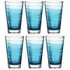 Leonardo Trinkglas Vario Struttura 280 Ml, 6 Stück, Blau - Trinkgläser