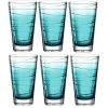 Leonardo Trinkglas Vario Struttura 280 Ml, 6 Stück, Türkis - Trinkgläser