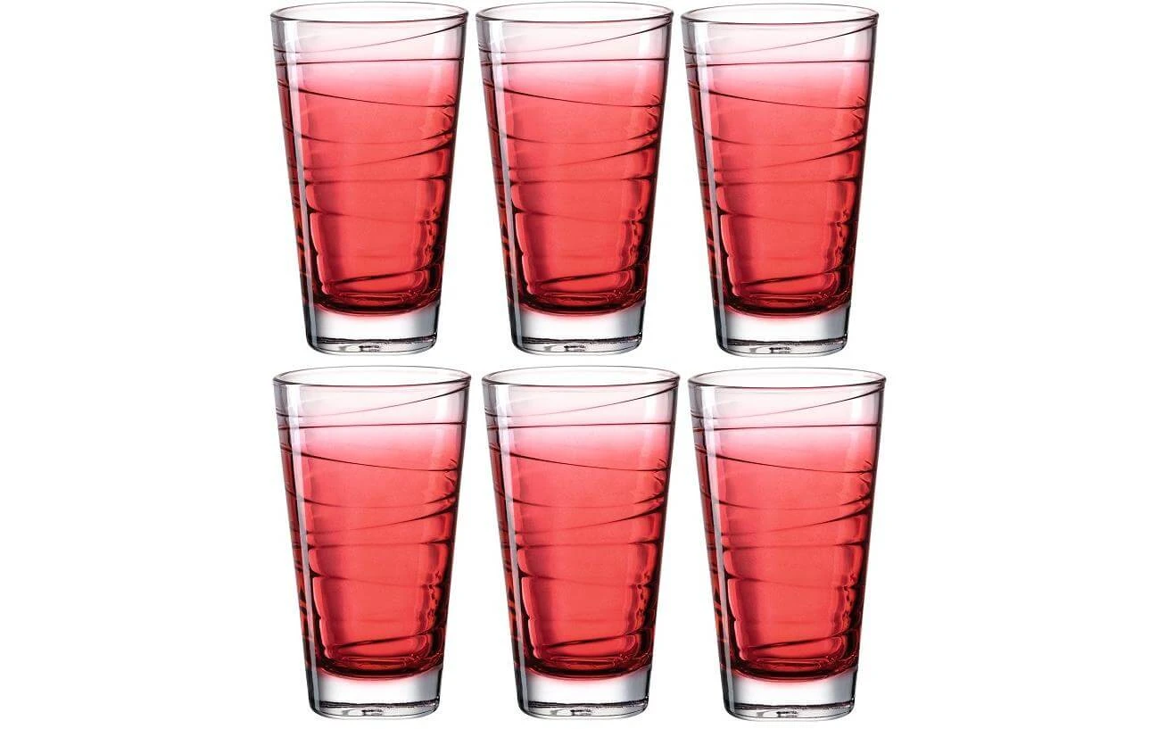 Leonardo Trinkglas Vario Struttura 280 Ml, 6 Stück, Rot - Trinkgläser 1 Leonardo Trinkglas Vario Struttura 280 Ml, 6 Stück, Rot - Trinkgläser