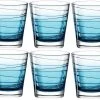 Leonardo Trinkglas Vario Struttura 250 Ml, 6 Stück, Blau - Trinkgläser