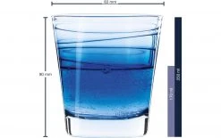 Leonardo Trinkglas Vario Struttura 250 Ml, 6 Stück, Blau - Trinkgläser -Glaser Verkaufsgeschäft 1204325 3 5