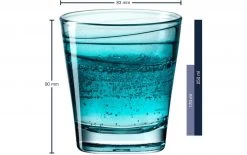 Leonardo Trinkglas Vario Struttura 250 Ml, 6 Stück, Hellblau - Trinkgläser -Glaser Verkaufsgeschäft 1204326 3 5
