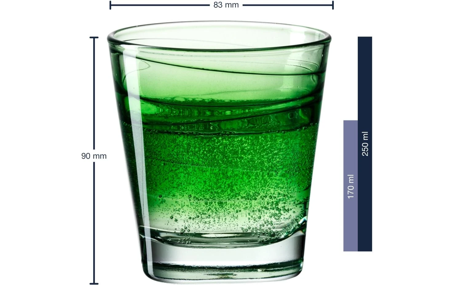 Leonardo Trinkglas Vario Struttura 250 Ml, 6 Stück, Grün - Trinkgläser 3 Leonardo Trinkglas Vario Struttura 250 Ml, 6 Stück, Grün - Trinkgläser – Bild 3