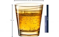 Leonardo Trinkglas Vario Struttura 250 Ml, 6 Stück, Orange - Trinkgläser -Glaser Verkaufsgeschäft 1204328 3 5