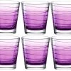 Leonardo Trinkglas Vario Struttura 250 Ml, 6 Stück, Violett - Trinkgläser