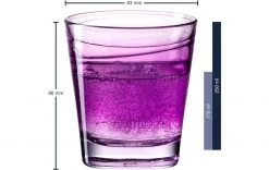 Leonardo Trinkglas Vario Struttura 250 Ml, 6 Stück, Violett - Trinkgläser -Glaser Verkaufsgeschäft 1204330 3 5