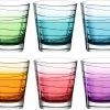 Leonardo Trinkglas Vario Struttura 250 Ml, 6 Stück, Mehrfarbig - Trinkgläser