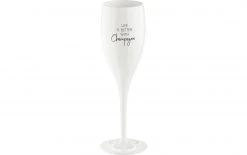 Koziol Sektglas Superglas Life Is Better 100 Ml, 1 Stück, Weiss - Sektgläser