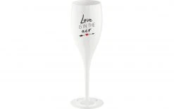 Koziol Sektglas Superglas Love Is In The Air 100 Ml, 1 Stück, Weiss - Sektgläser