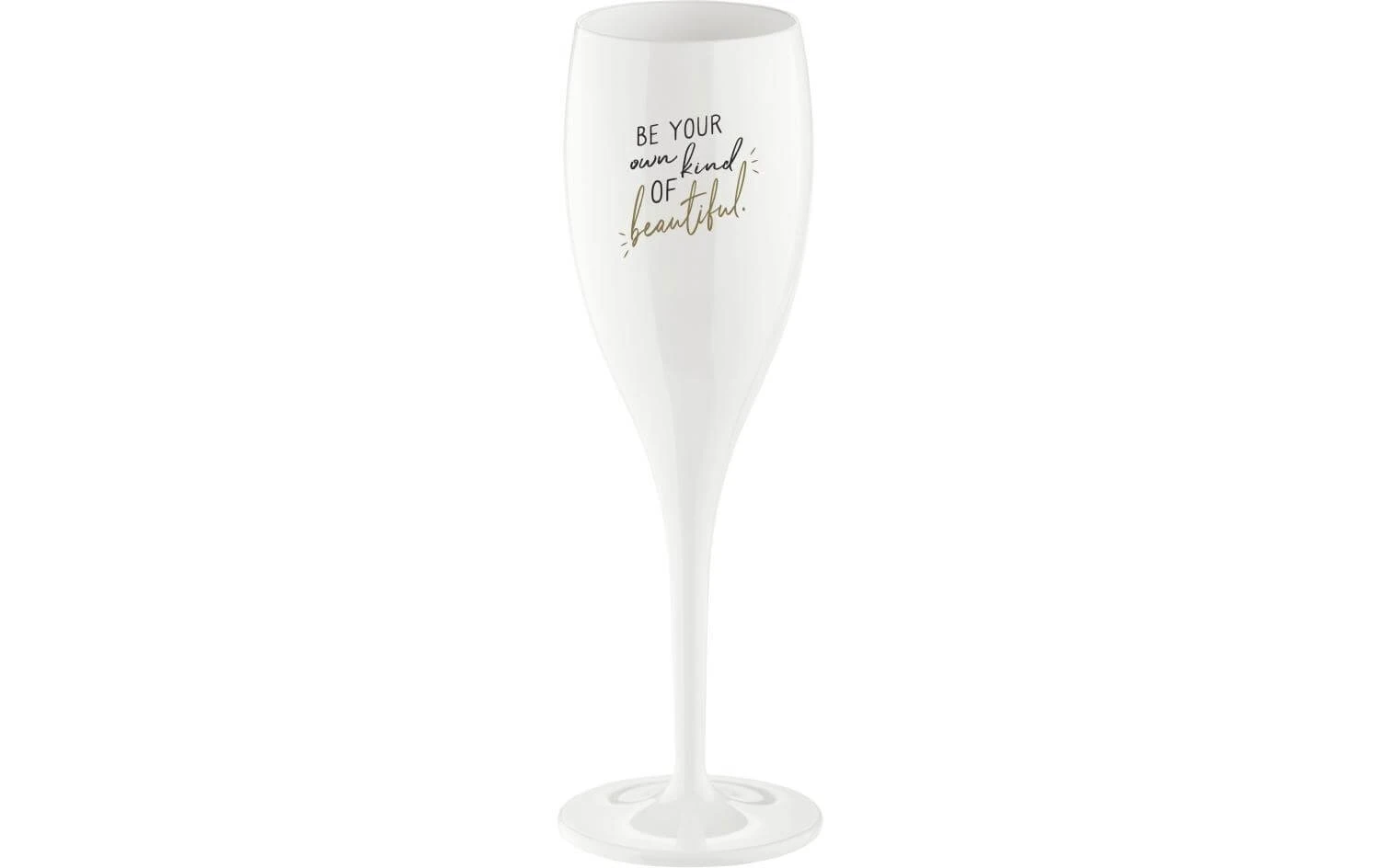 Koziol Sektglas Superglas Be Your Own 100 Ml, 1 Stück, Weiss - Sektgläser 1 Koziol Sektglas Superglas Be Your Own 100 Ml, 1 Stück, Weiss - Sektgläser