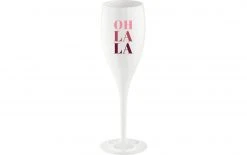 Koziol Sektglas Superglas Oh La La 100 Ml, 1 Stück, Weiss - Sektgläser