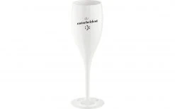 Koziol Sektglas Superglas Du Entscheidest 100 Ml, 1 Stück, Weiss - Sektgläser