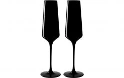 Leonardo Sektglas Etna 280 Ml, 2 Stück, Schwarz - Sektgläser