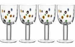 Glaser Verkaufsgeschäft 36 Leonardo Weissweinglas Fiori 310 Ml, 4 Stück, Transparent - Weingläser