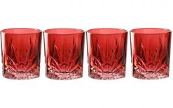 Leonardo Whiskyglas Capri 220 Ml, 4 Stück, Rot - Whiskygläser