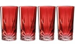 Leonardo Longdrinkglas Capri 530 Ml, 4 Stück, Rot - Cocktailgläser