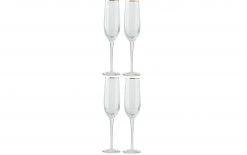 Lene Bjerre Sektglas Claudine 210 Ml, 4 Stück, Transparent - Sektgläser