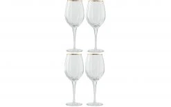 Lene Bjerre Weissweinglas Claudine 450 Ml, 4 Stück, Transparent - Weingläser