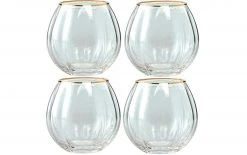 Lene Bjerre Trinkglas Claudine 490 Ml, 4 Stück, Transparent - Trinkgläser