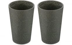 Koziol Trinkbecher Connect L 350 Ml, 2 Stück, Grau - Trinkgläser