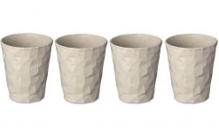 Koziol Trinkbecher Club No. 2 250 Ml, 4 Stück, Sand - Trinkgläser