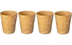 Koziol Trinkbecher Club No. 2 250 Ml, 4 Stück, Beige - Trinkgläser