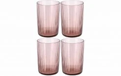 Bitz Trinkglas Kusintha 280 Ml, 4 Stück, Pink - Trinkgläser