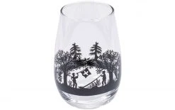 Kadastar Trinkglas Bergchilbi 400 Ml, 1 Stück, Schwarz/Transparent - Trinkgläser