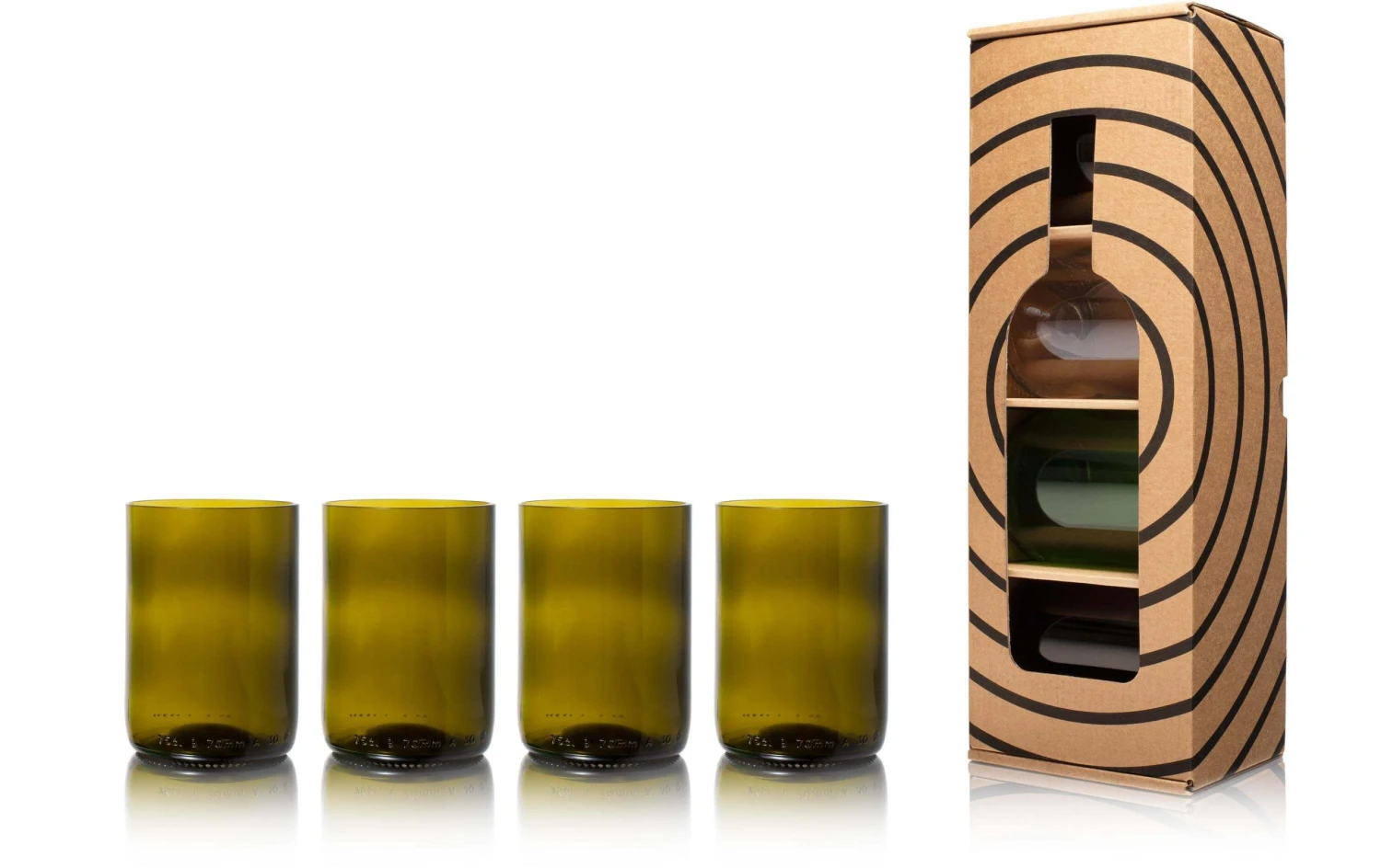 Rebottled Trinkglas 330 Ml, 4 Stück, Olivgrün - Trinkgläser 2 Rebottled Trinkglas 330 Ml, 4 Stück, Olivgrün - Trinkgläser – Bild 2
