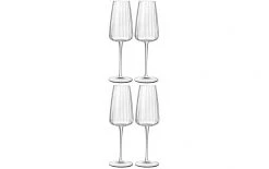 Luigi Bormioli Sektglas Optica 210 Ml, 4 Stück, Transparent - Sektgläser