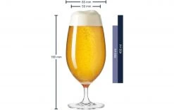 Leonardo Bierglas Cheers 330 Ml, 6 Stück, Transparent - Biergläser -Glaser Verkaufsgeschäft 429833 3 5