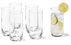 Leonardo Longdrinkglas Daily 330 Ml, 6 Stück, Transparent - Cocktailgläser