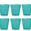 Leonardo Trinkglas Burano Laguna 330 Ml, 6 Stück, Türkis - Trinkgläser