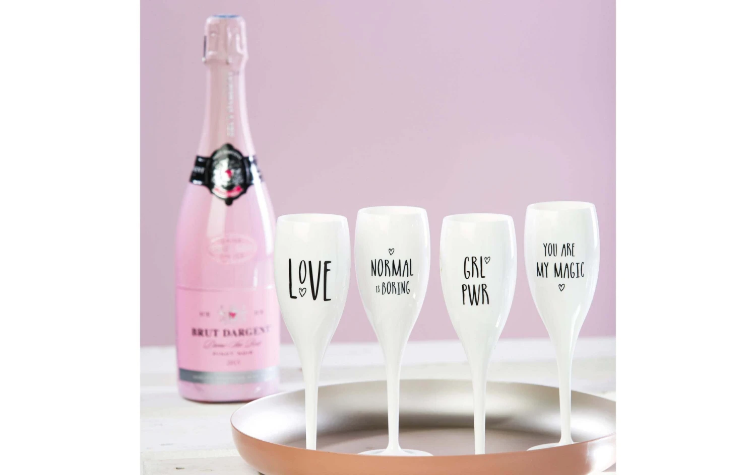 Koziol Sektglas Superglas GRL PWR 100 Ml, 1 Stück, Weiss - Sektgläser 3 Koziol Sektglas Superglas GRL PWR 100 Ml, 1 Stück, Weiss - Sektgläser – Bild 3