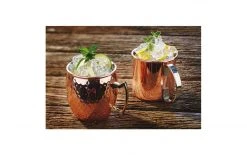 Paderno Cocktailbecher Moscow Mule Glatt, 500 Ml, 1 Stück, Kupfer - Cocktailgläser -Glaser Verkaufsgeschäft 738349 3 5