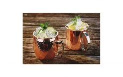 Paderno Cocktailbecher Moscow Mule 500 Ml, 1 Stück, Kupfer - Cocktailgläser -Glaser Verkaufsgeschäft 738350 3 5