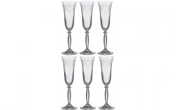 Glaser Verkaufsgeschäft 18 Montana Champagnerglas Avalon 180 Ml, 6 Stück, Transparent - Sektgläser