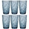 Bormioli Rocco Longdrinkglas Diamond 470 Ml, 6 Stück, Blau - Cocktailgläser