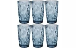 Bormioli Rocco Longdrinkglas Diamond 470 Ml, 6 Stück, Blau - Cocktailgläser